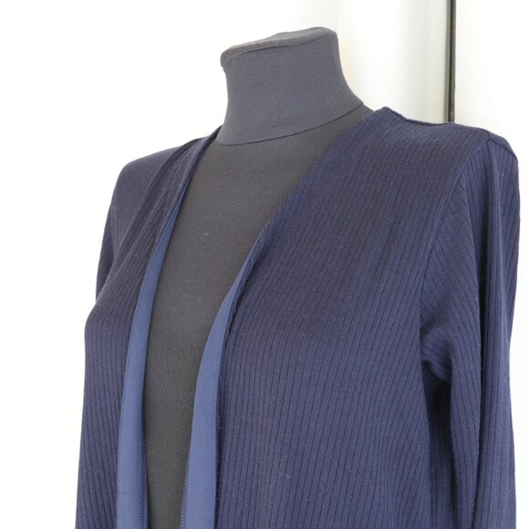Smash + Tess Navy Blue Jillian Duster Longline Cardigan Sz S - Picture 5 of 7
